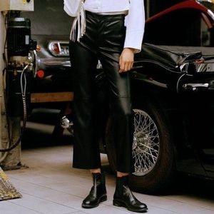 Urban Outfiters Kick Flare leather pants